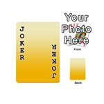 Cream Yellow To Amber Orange Linear Gradient Playing Cards 54 Designs (Mini) Front - Joker1