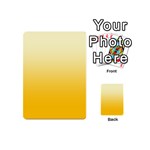 Cream Yellow To Amber Orange Linear Gradient Playing Cards 54 Designs (Mini) Back