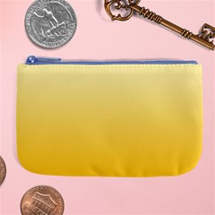 Cream Yellow To Amber Orange Linear Gradient Large Coin Purse