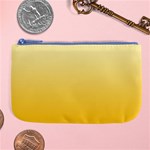 Cream Yellow To Amber Orange Linear Gradient Large Coin Purse Front