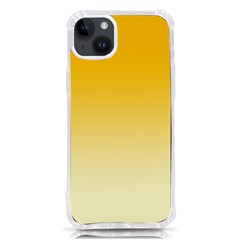 Amber Orange To Cream Yellow Linear Gradient Iphone 14 Plus Tpu Uv Print Case