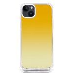 Amber Orange To Cream Yellow Linear Gradient iPhone 14 Plus TPU UV Print Case Front