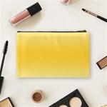 Cream Yellow To Amber Orange Bilinear Gradient Cosmetic Bag (Medium) Back