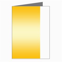 Amber Orange To Cream Yellow Bilinear Gradient Greeting Card