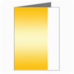 Amber Orange To Cream Yellow Bilinear Gradient Greeting Card Left