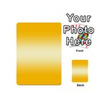 Amber Orange To Cream Yellow Bilinear Gradient Playing Cards 54 Designs (Mini) Back