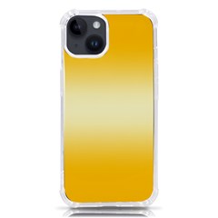 Amber Orange To Cream Yellow Bilinear Gradient Iphone 14 Tpu Uv Print Case