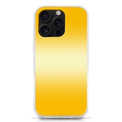 Amber Orange To Cream Yellow Bilinear Gradient Iphone 16 Pro Tpu Uv Print Case