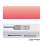 Cream Yellow To Crimson Red Linear Gradient Memory Card Reader (Stick) Front