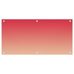 Crimson Red To Cream Yellow Linear Gradient Banner and Sign 4  x 2  Front