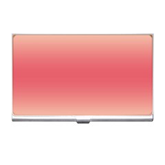 Cream Yellow To Crimson Red Bilinear Gradient Business Card Holder