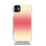 Cream Yellow To Crimson Red Bilinear Gradient iPhone 11 TPU UV Print Case Front