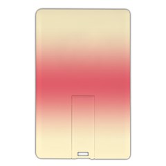 Cream Yellow To Crimson Red Bilinear Gradient Name Card Style Usb Flash Drive