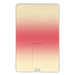Cream Yellow To Crimson Red Bilinear Gradient Name Card Style USB Flash Drive Front