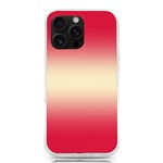 Crimson Red To Cream Yellow Bilinear Gradient iPhone 16 Pro Max TPU UV Print Case Front