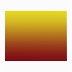 Electric Yellow To Burgundy Red Linear Gradient Small Glasses Cloth (2 Sides)