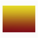 Electric Yellow To Burgundy Red Linear Gradient Small Glasses Cloth (2 Sides) Back