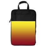 Electric Yellow To Burgundy Red Linear Gradient Foldable Shoe Storage Bag Front