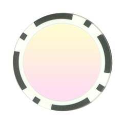 Cream Yellow To Pink Lace Linear Gradient Poker Chip Card Guard