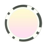 Cream Yellow To Pink Lace Linear Gradient Poker Chip Card Guard Front