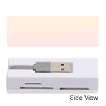 Cream Yellow To Pink Lace Linear Gradient Memory Card Reader (Stick) Front