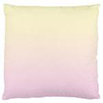 Cream Yellow To Pink Lace Linear Gradient Large Premium Plush Fleece Cushion Case (Two Sides) Back