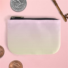 Pink Lace To Cream Yellow Linear Gradient Mini Coin Purse