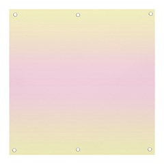 Cream Yellow To Pink Lace Bilinear Gradient Banner And Sign 3  X 3 