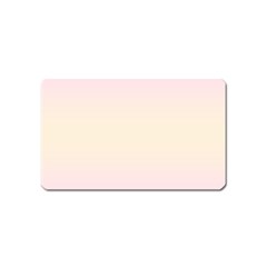 Pink Lace To Cream Yellow Bilinear Gradient Magnet (name Card)