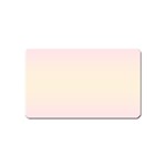 Pink Lace To Cream Yellow Bilinear Gradient Magnet (Name Card) Front