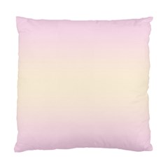 Pink Lace To Cream Yellow Bilinear Gradient Standard Cushion Case (one Side)