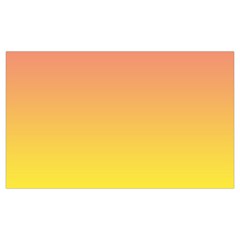 Coral Pink To Electric Yellow Linear Gradient 12 x20  Lumbar Throw Cushion Case (two Sides)