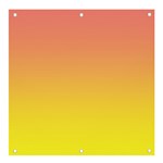 Coral Pink To Electric Yellow Linear Gradient Banner and Sign 4  x 4  Front