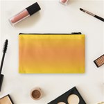 Electric Yellow To Coral Pink Bilinear Gradient Cosmetic Bag (Small) Back