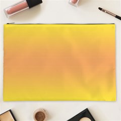 Electric Yellow To Coral Pink Bilinear Gradient Cosmetic Bag (xxl)