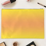 Electric Yellow To Coral Pink Bilinear Gradient Cosmetic Bag (XXL) Back