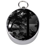 Los Alerces National Park Waterfront Landscape, Argentina002 Silver Compasses Front