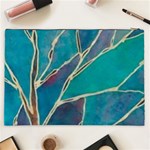 Aqua Batik, Abstract, Colorful Cosmetic Bag (XXL) Back