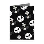 Jack Print, White, Before, Plain, Black, Simple, Christmas Mini Greeting Cards (Pkg of 8) Right