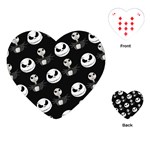 Jack Print, White, Before, Plain, Black, Simple, Christmas Playing Cards Single Design (Heart) Front