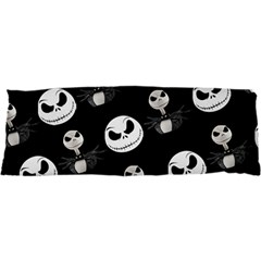 Jack Print, White, Before, Plain, Black, Simple, Christmas 17 x47  Body Pillow Case Dakimakura (two Sides)