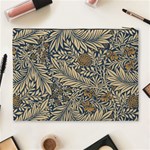 Brown Vintage Background Vintage Floral Pattern, Brown Cosmetic Bag (XL) Back