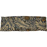 Brown Vintage Background Vintage Floral Pattern, Brown 21 x63  Body Pillow Case Dakimakura (Two Sides) Back