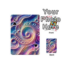 Abstract Fractal Art Swirl Pattern Playing Cards 54 Designs (mini)