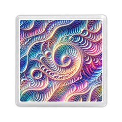 Abstract Fractal Art Swirl Pattern Memory Card Reader (square)