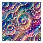 Abstract Fractal Art Swirl Pattern Banner and Sign 3  x 3  Front
