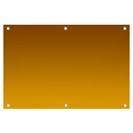 Chocolate Brown To Amber Orange Linear Gradient Banner and Sign 6  x 4  Front