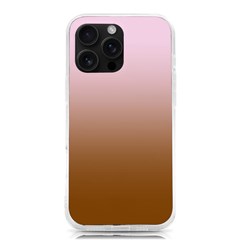 Pink Lace To Chocolate Brown Linear Gradient Iphone 16 Pro Max Tpu Uv Print Case