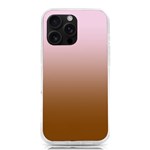Pink Lace To Chocolate Brown Linear Gradient iPhone 16 Pro Max TPU UV Print Case Front