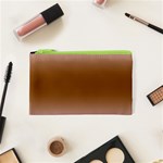 Pink Lace To Chocolate Brown Bilinear Gradient Cosmetic Bag (XS) Front